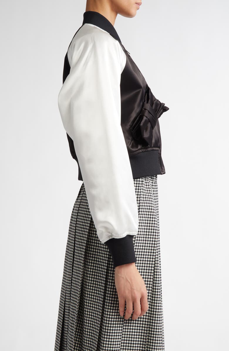 Comme des Garçons Girl Satin Bomber Jacket, Alternate, color, 