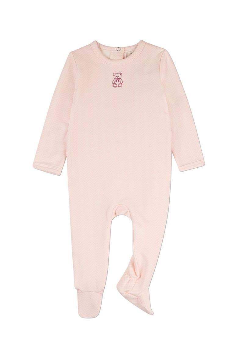 Baby Snuggly Bear Footie, Main, color, Barely Pink