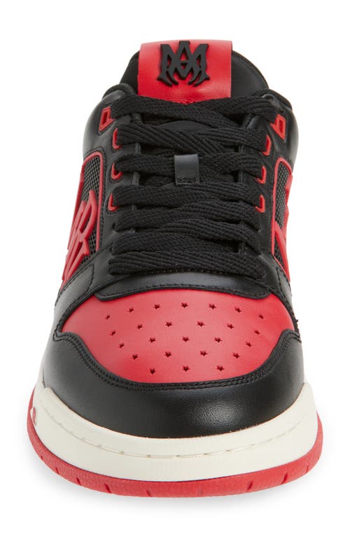 Amiri Low Top Sneakers With Round Toe And Perforated Patch