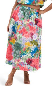 City Chic Sarina Print Maxi Skirt