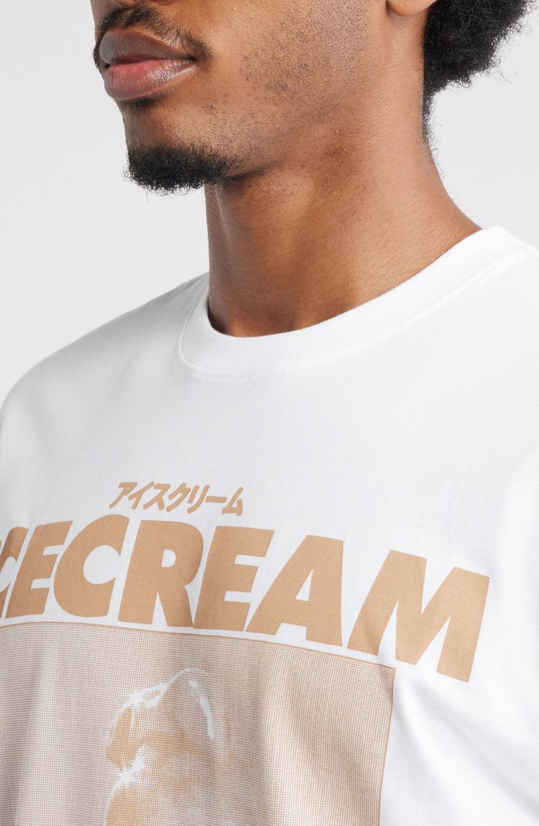 ICECREAM Sip Cotton Graphic T-Shirt, Alternate, color, White