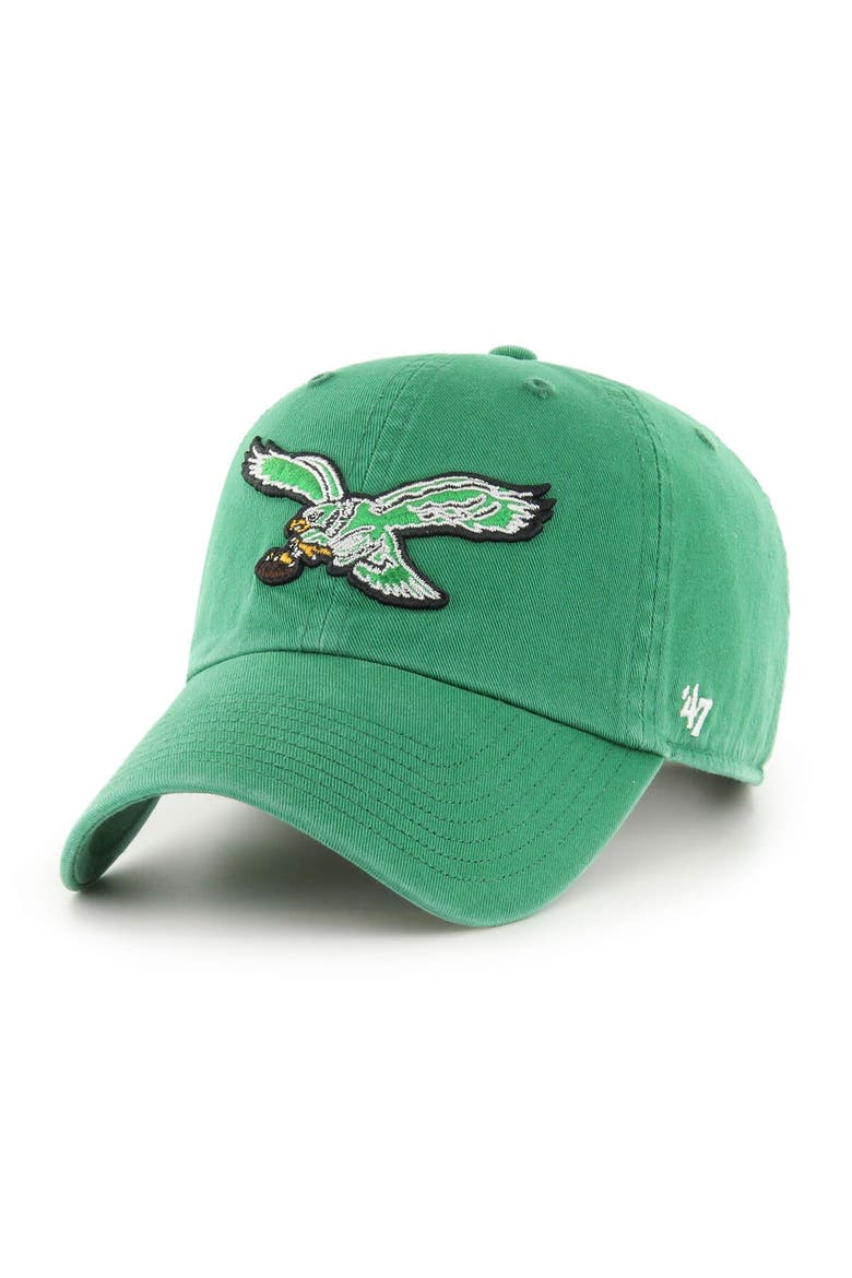 Men's '47 Kelly Green Philadelphia Eagles Legacy Clean Up Adjustable Hat, Main, color, Kelly Green
