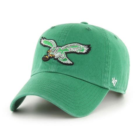 Men's '47 Kelly Green Philadelphia Eagles Legacy Clean Up Adjustable Hat