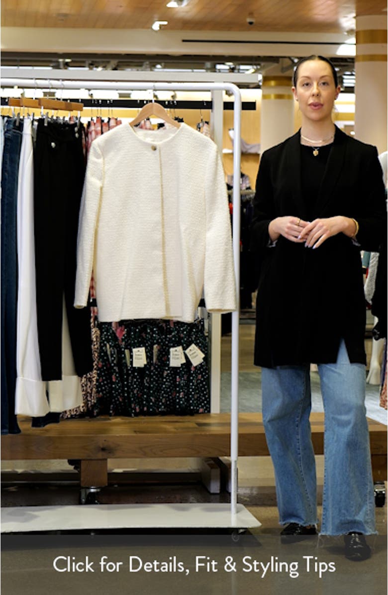 Collarless Pleat Back Jacket, sales video thumbnail