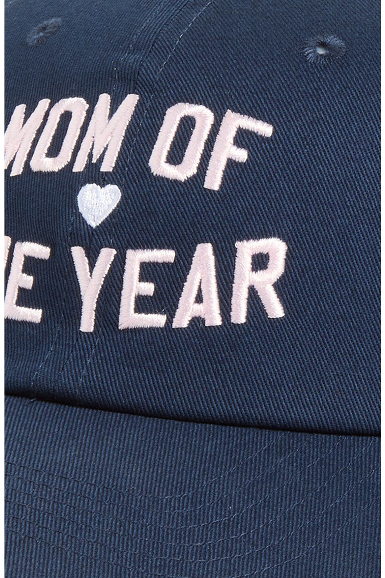 Mom of the Year Cotton Twill Baseball Cap, Alternate, color, NAVY