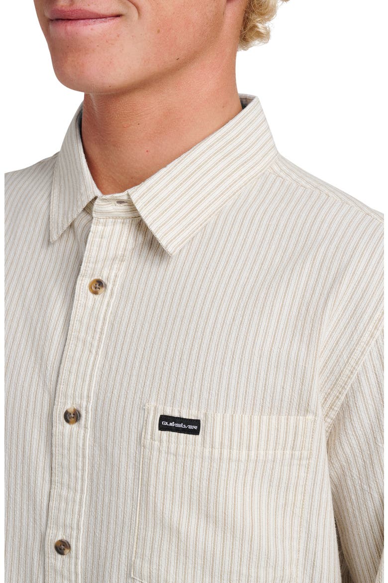 Oxford Stripe Classic Short Sleeve Button-Up Shirt, Alternate, color, MOONSTRUCK