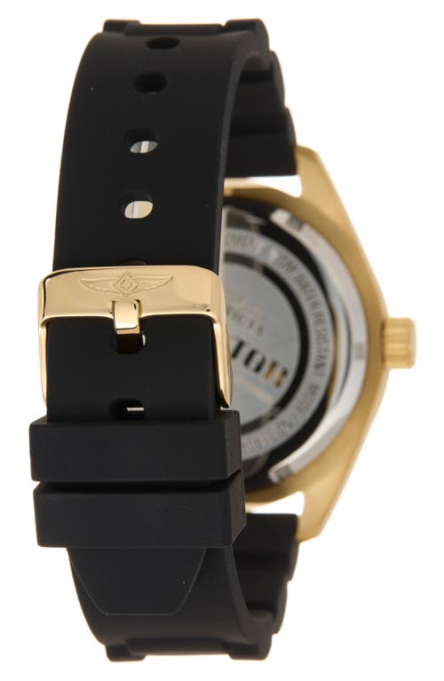Invicta Aviator Silicone Strap Watch, 45mm