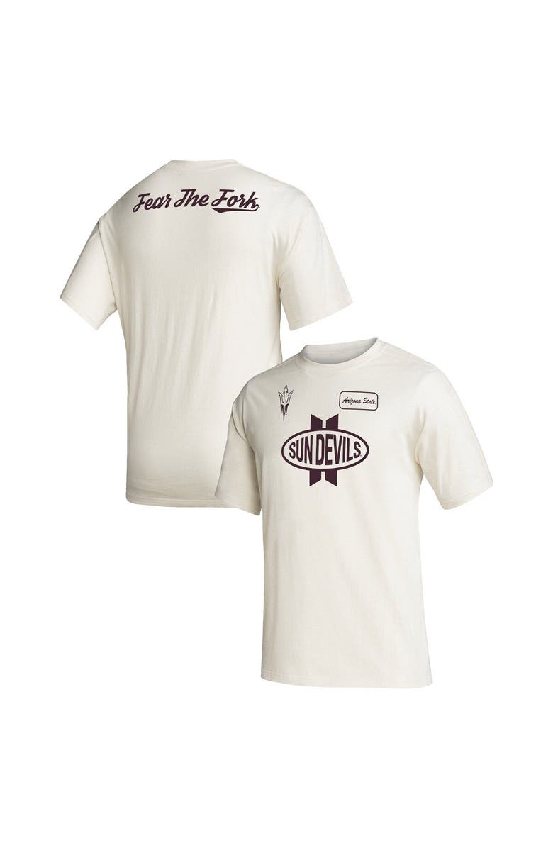 adidas Men's adidas Cream Arizona State Sun Devils Zero Dye T-Shirt, Main, color, 