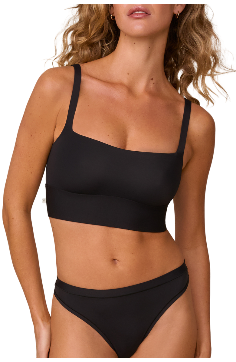 Harper Wilde Bliss Square Neck Bralette, Alternate, color, Black