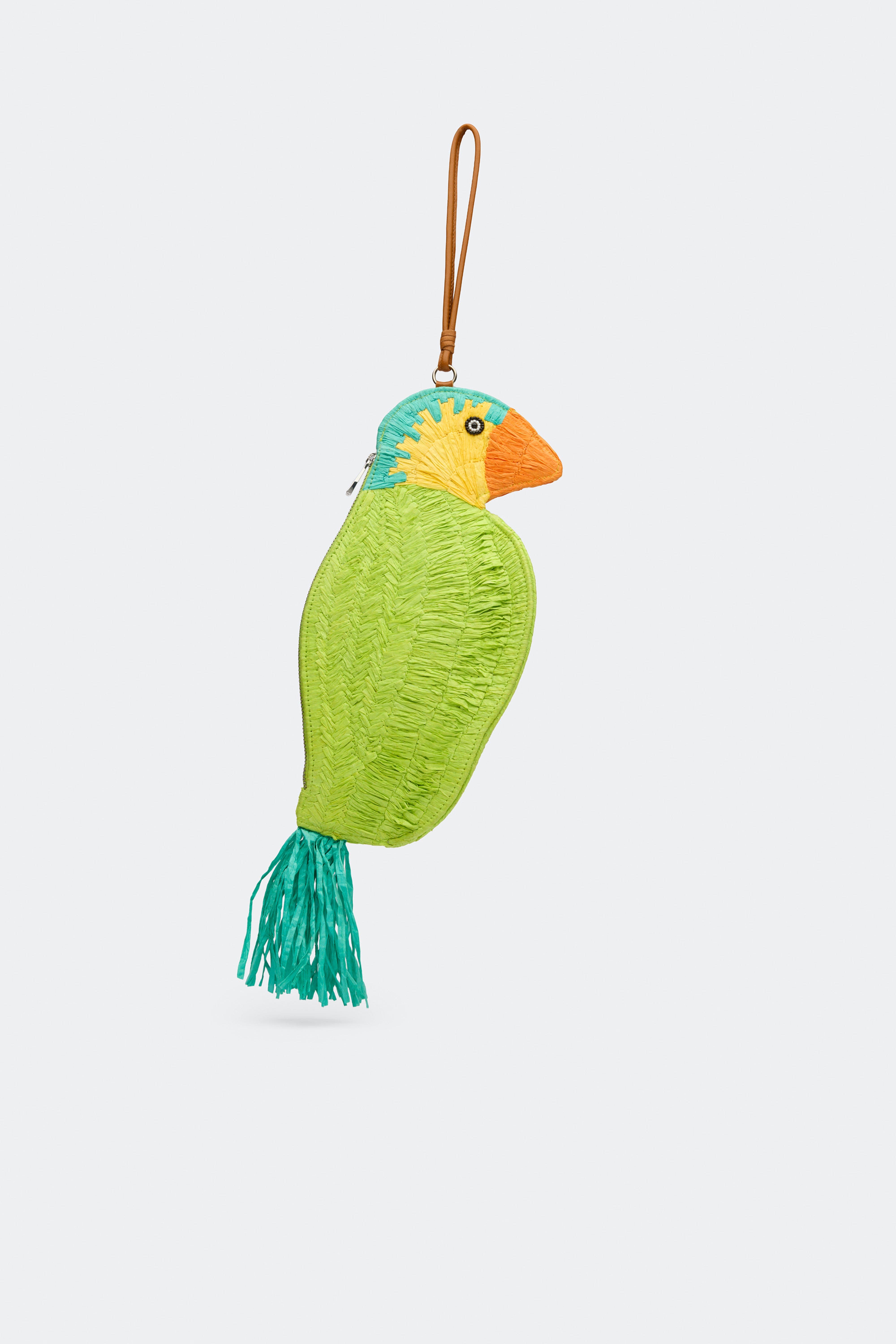 Tropical Bird Wristlet, Main, color, Blue Multi