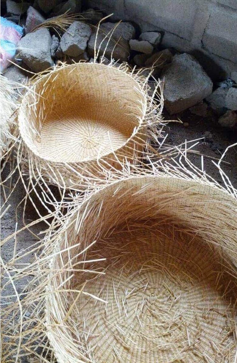 indego africa Bolga Floor Basket, Alternate, color, Natural