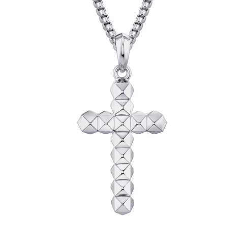 Men's 3D Tetra Cross Pendant