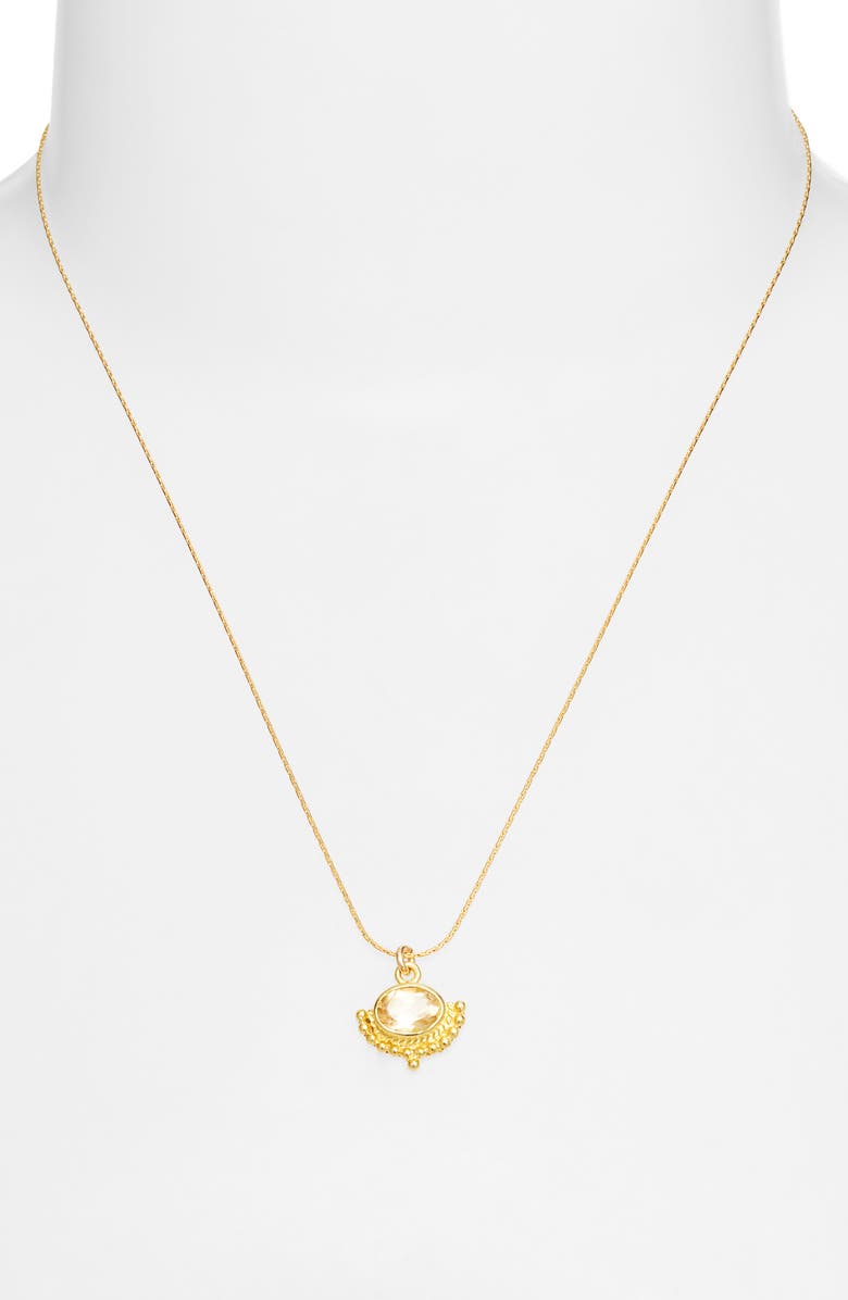 Child of Wild Golden Hour Citrine Pendant Necklace, Alternate, color, Gold