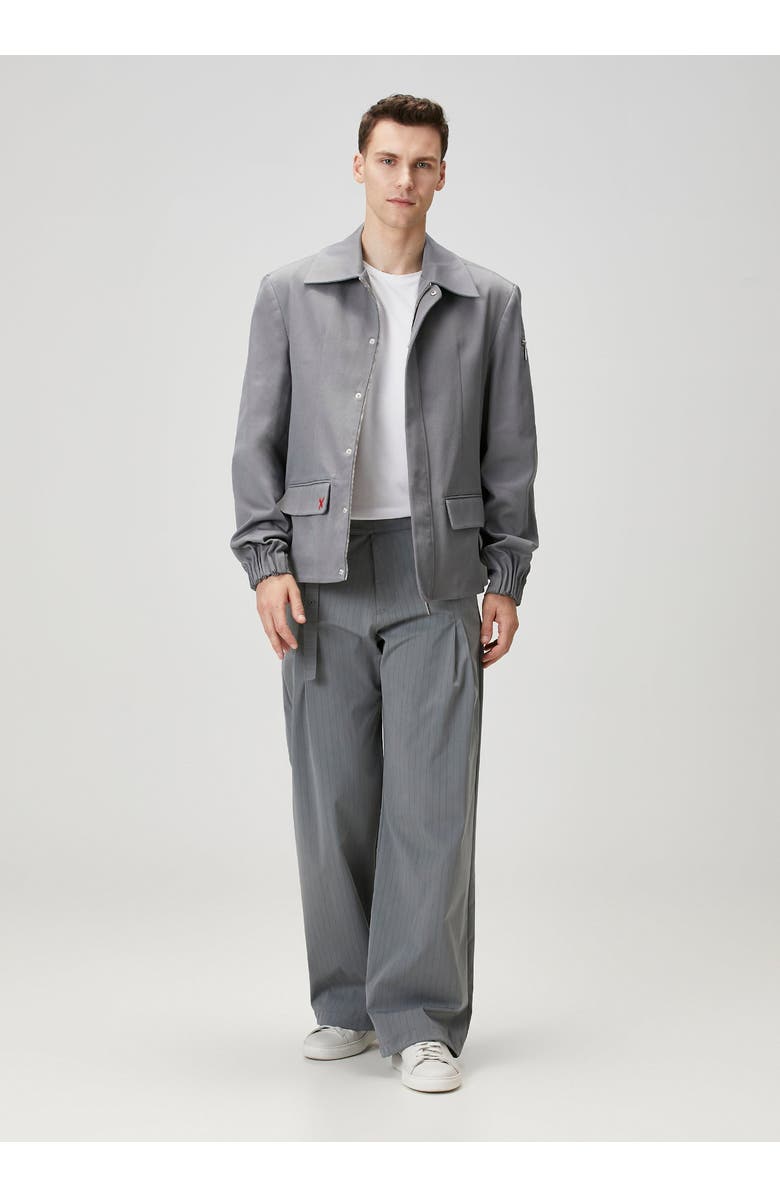 PCFG Pure Cotton Puffer Gabardine Jacket, Alternate, color, Grey