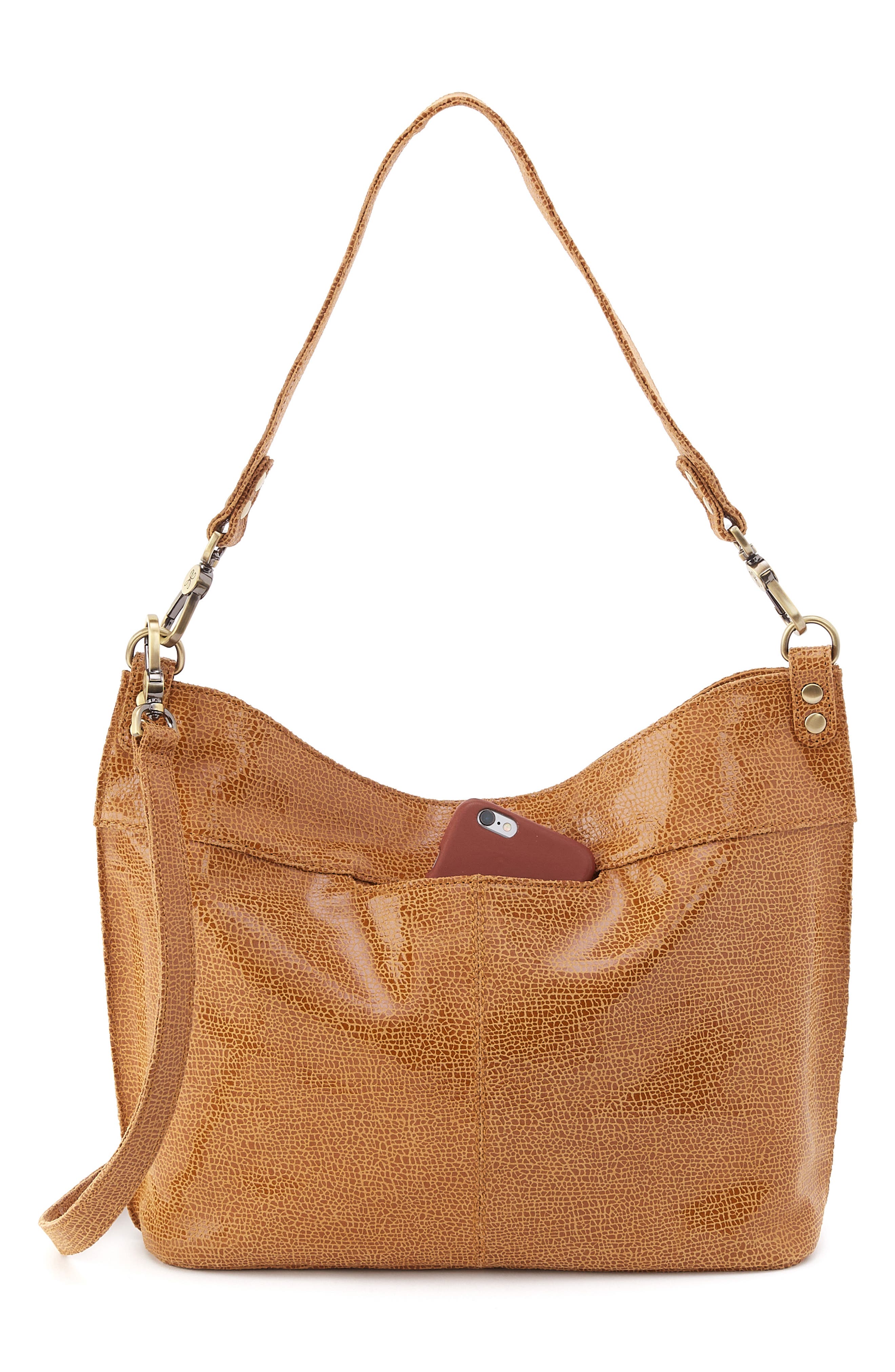 HOBO Pier Leather Tote, Alternate, color, Cedar Crackle Print