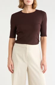 Vince Ribbed Knit Top