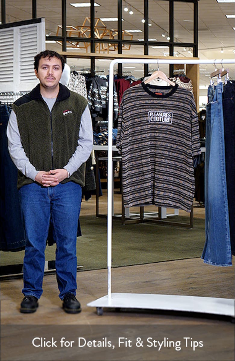 Embroidered Couture Stripe T-Shirt, sales video thumbnail