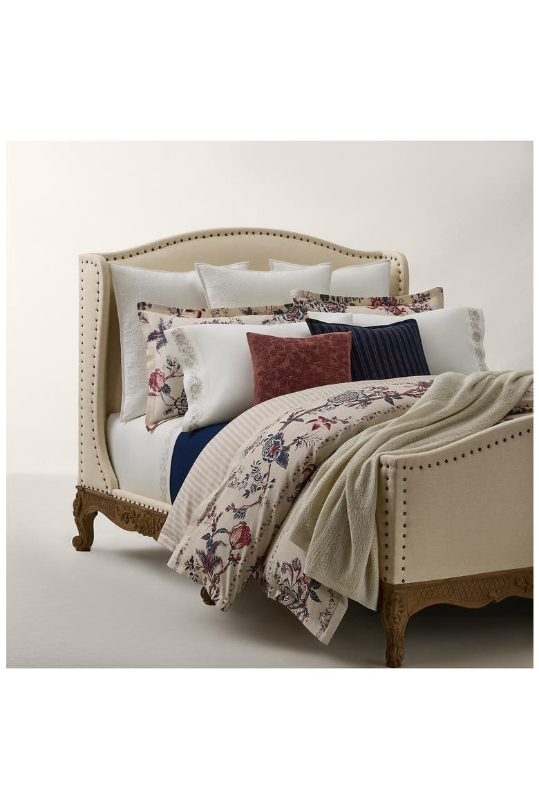 Annalise Flowering Vines Duvet Cover, Alternate, color, TRUE CREAM MULTI
