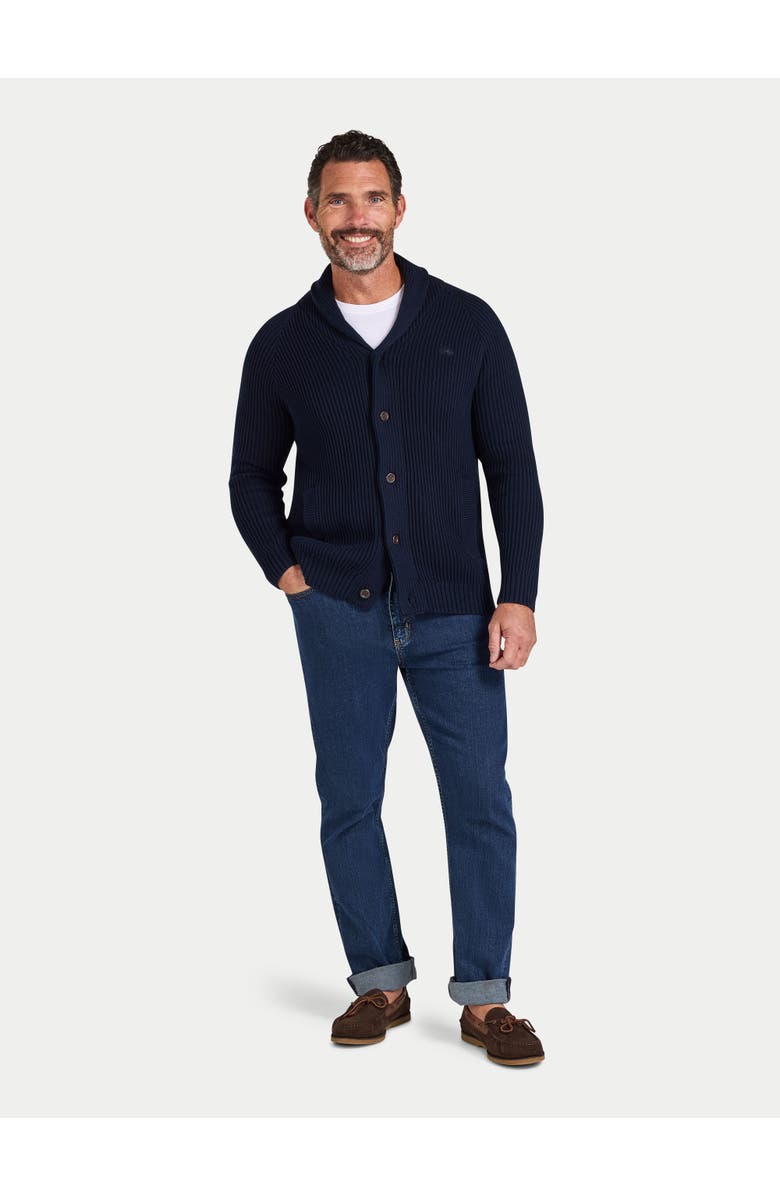 Raging Bull Button Up Shawl Cardigan, Alternate, color, Navy