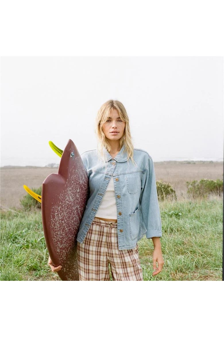 Time Off Denim Jacket - Women's, Alternate, color, Baja Blue