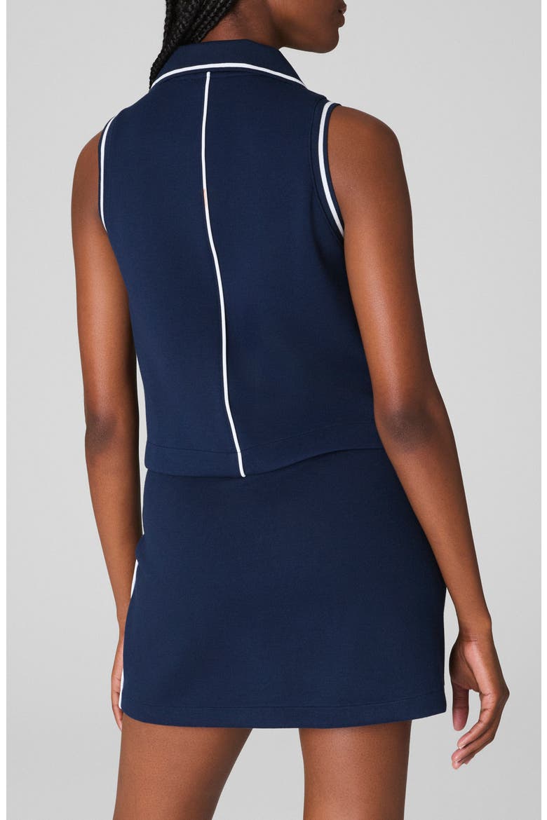 AirPique Sleeveless Polo, Alternate, color, TIMELESS NAVY