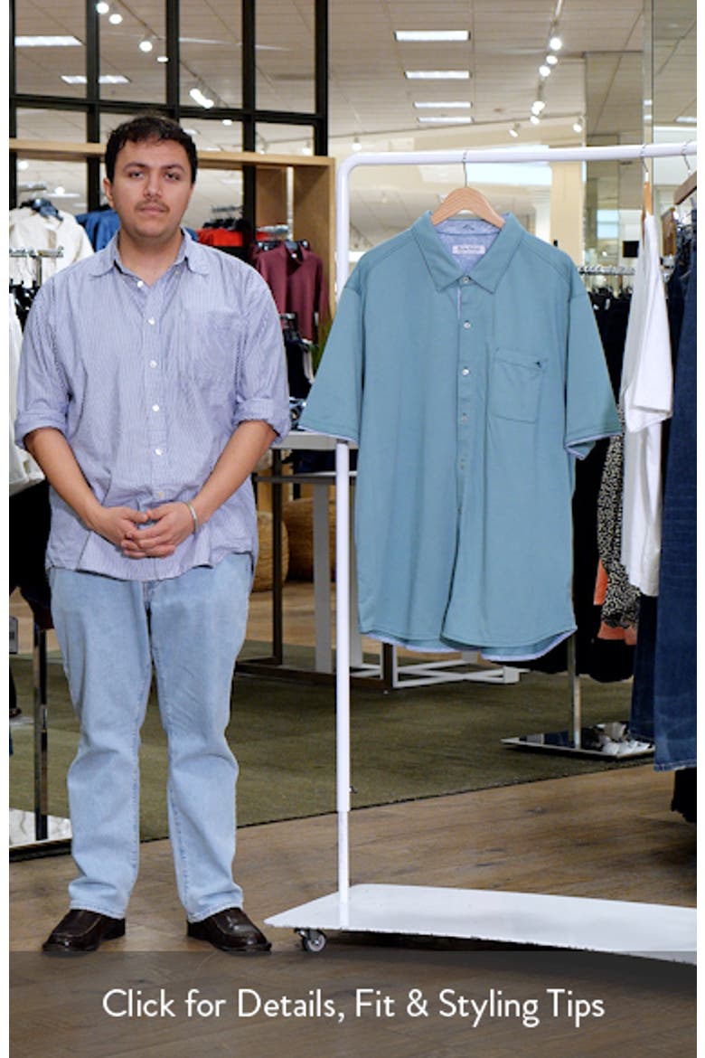 San Lucio Lotus Happy Hour IslandZone® Short Sleeve Cotton Blend Button-Up Shirt video