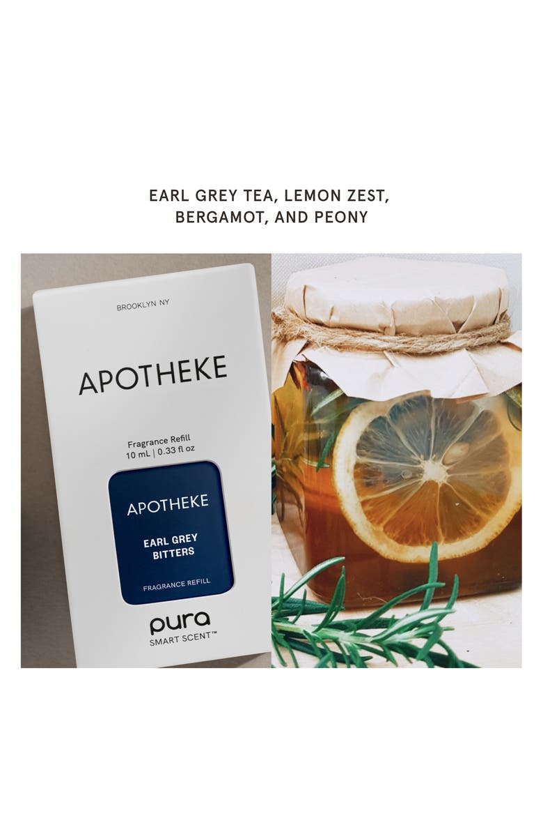 APOTHEKE x Pura 2-Pack Smart Fragrance Diffuser Refills, Alternate, color, Earl Grey Bitters
