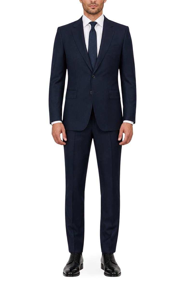 Romeo Slim Fit Wool Suit, Main, color, NAVY