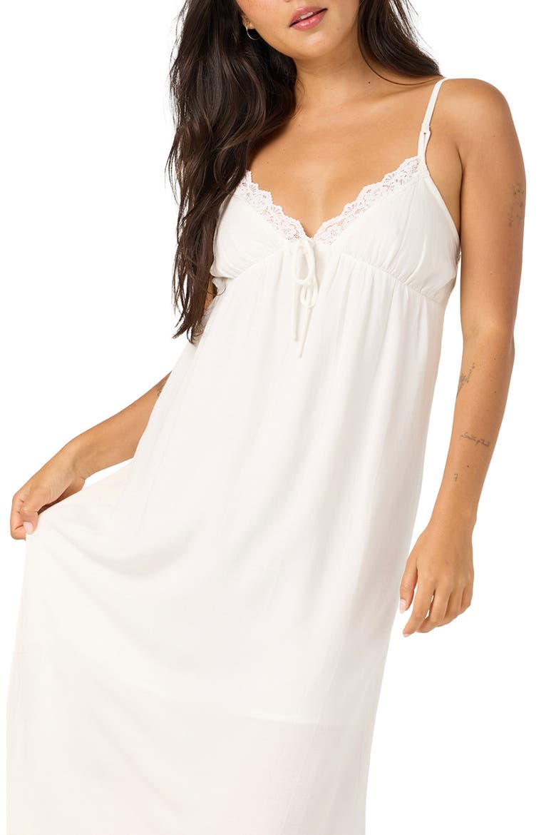 Dayna Midi Slipdress, Alternate, color, WHITE