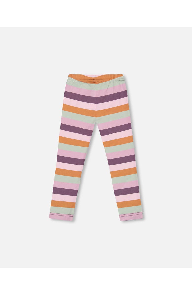 Deux par Deux Baby Girl's Jersey Leggings Multicolor Stripe, Alternate, color,