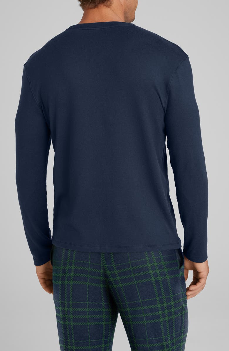 Tommy John Men's Cozy Long Sleeve Crewneck Shirt, Alternate, color, Dress Blues
