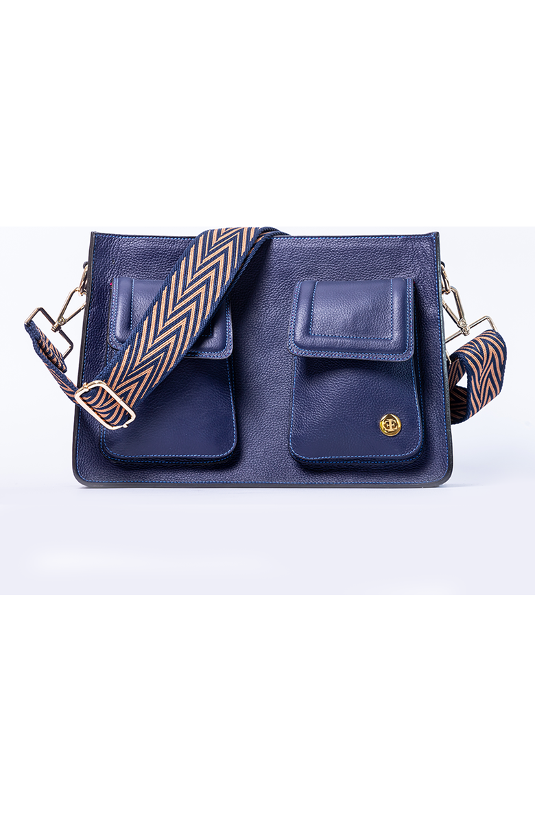 EVA INNOCENTI Mini Keley Crossbody Bag, Main, color, Navy Blue