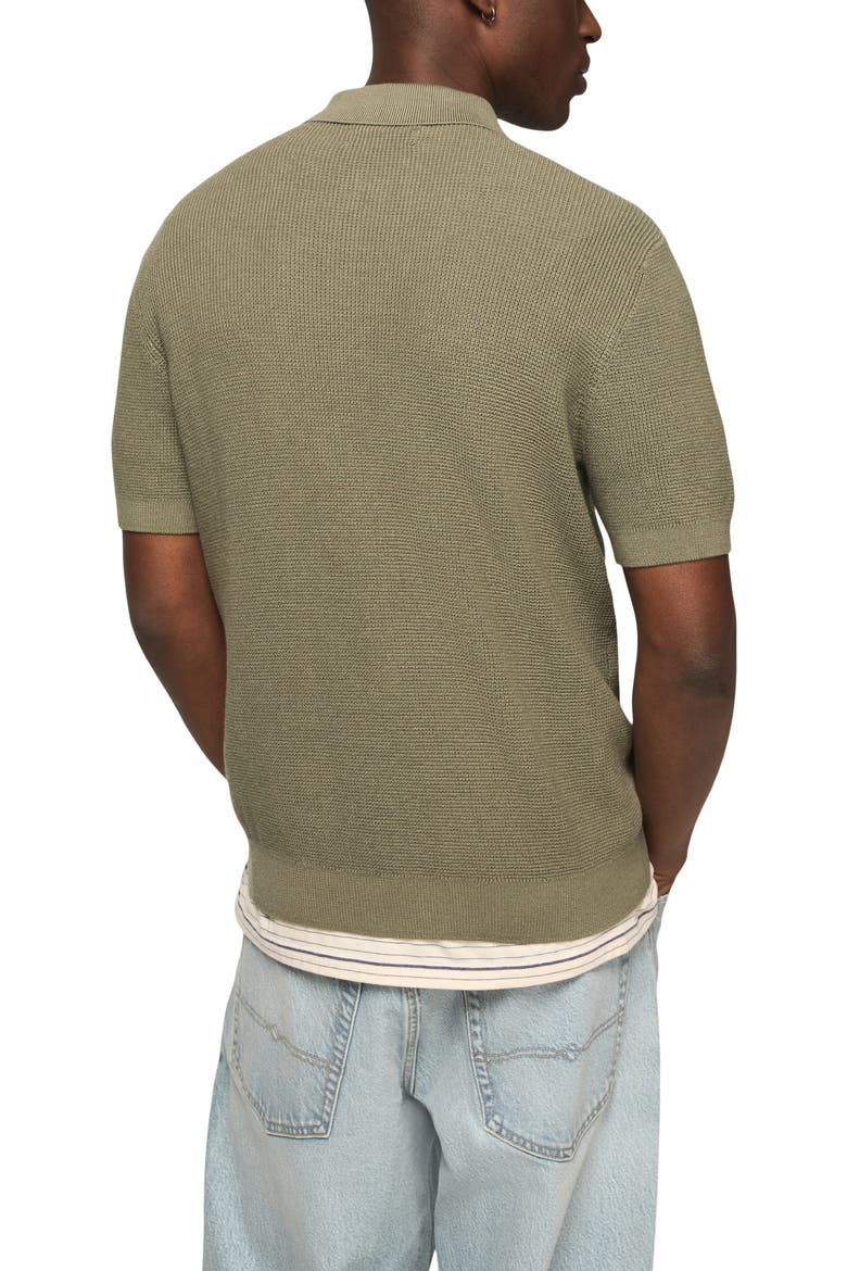 Quarter Zip Polo Sweater, Alternate, color, SEA SPRAY