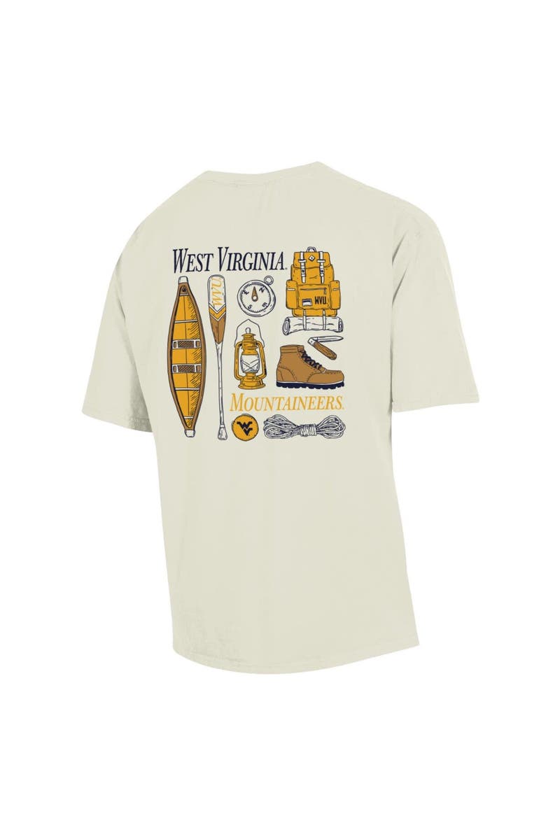 Comfort Wash Men's Comfort Wash Cream West Virginia Mountaineers Camping Trip T-Shirt, Alternate, color, 