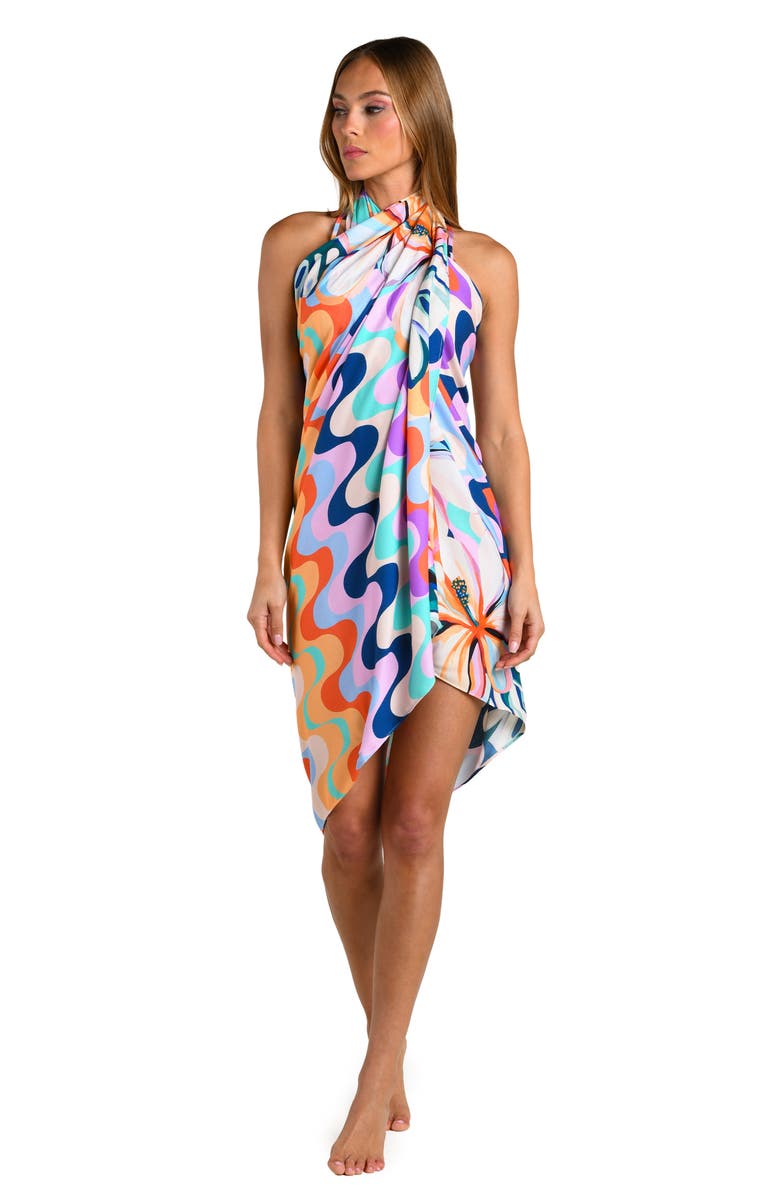 Sunshine 79 Untamed Tropics Cover-Up Sarong, Alternate, color, 