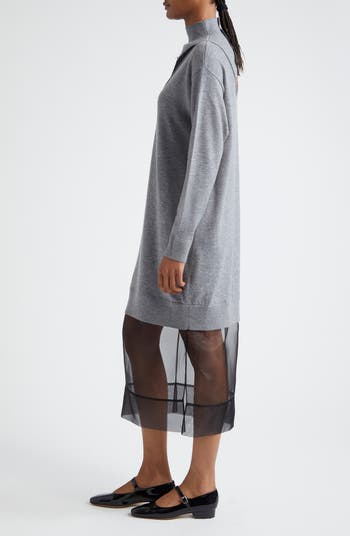 3.1 Phillip Lim Lace Trim Wool Sweater Dress Nordstrom