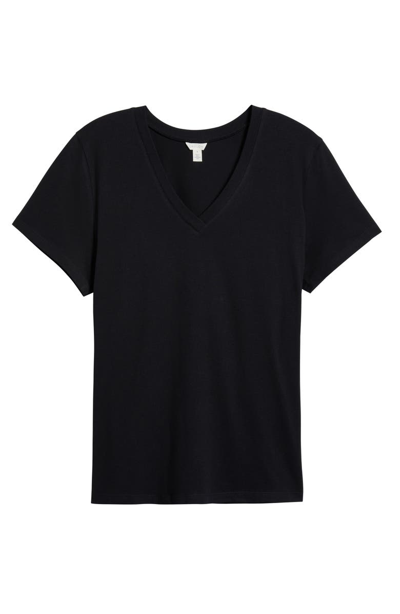 Caslon<sup>®</sup> V-Neck Cotton Blend T-Shirt, Alternate, color, 