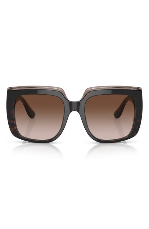 54mm Gradient Square Sunglasses