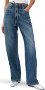 rag & bone Phoebe Drawstring Waist Wide Leg Jeans
