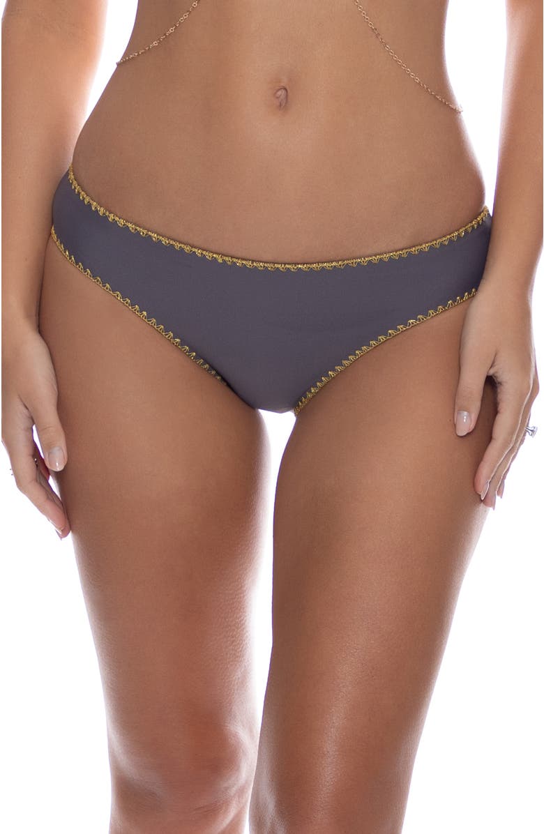 Luli Fama Grey Seamless Full Ruched Back Bottom, Main, color, Grey