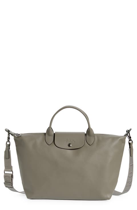 Medium Le Pliage Leather Shoulder Tote