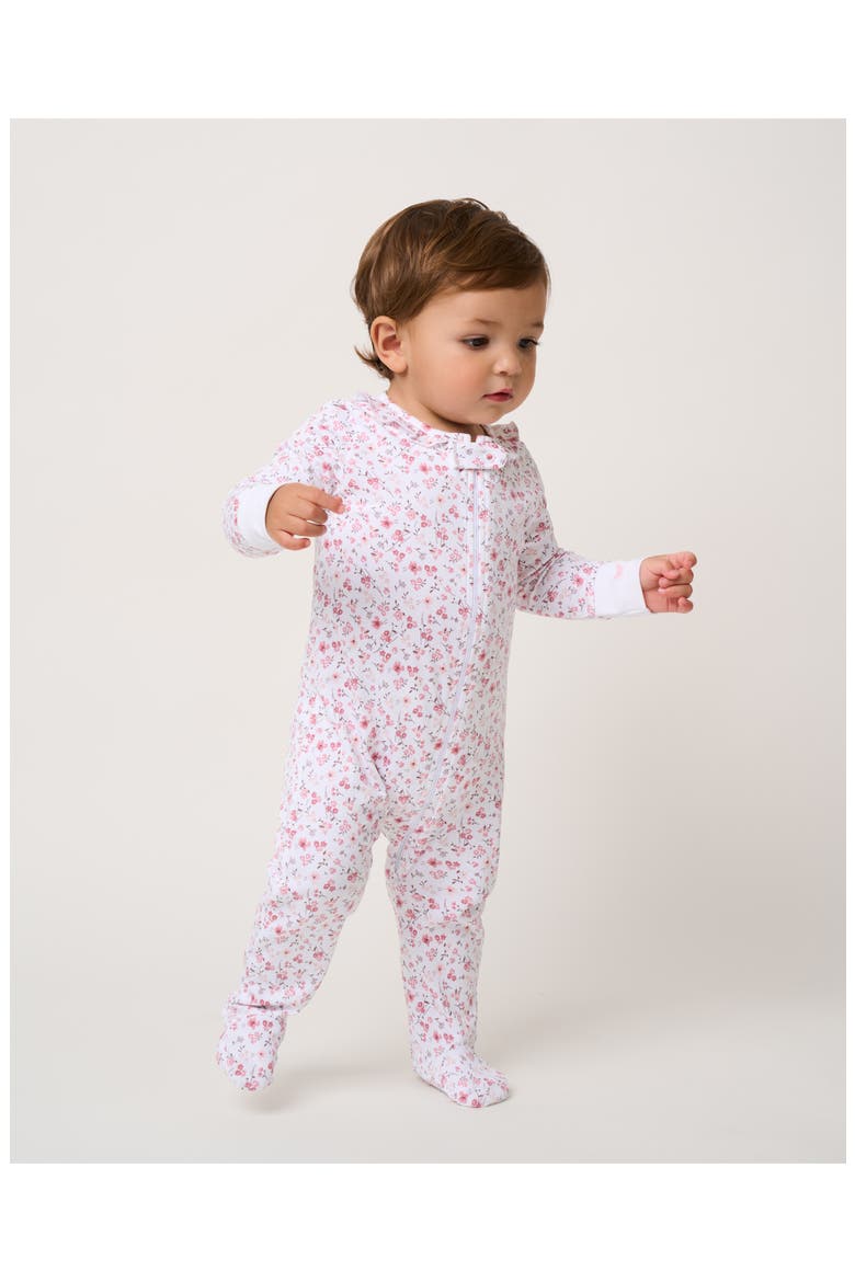 The New Mother Deluxe Maternity/Nursing Robe, Two-Piece Pajamas, Footie, Baby Blanket & Baby Hat Set, Alternate, color, PINK