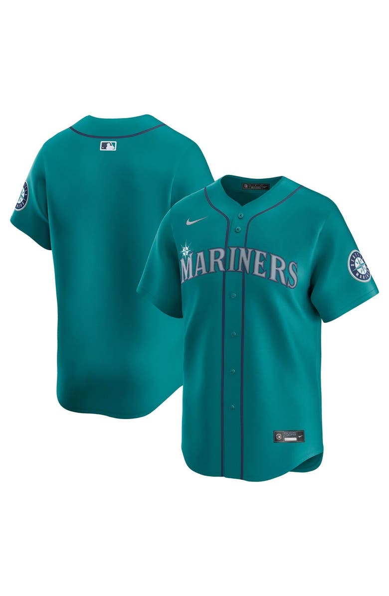 Nike Men's Nike Aqua Seattle Mariners Alternate Limited Jersey, Alternate, color, 