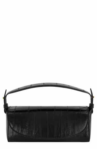 Mini Sabrina Eel Embossed Leather Top Handle Bag