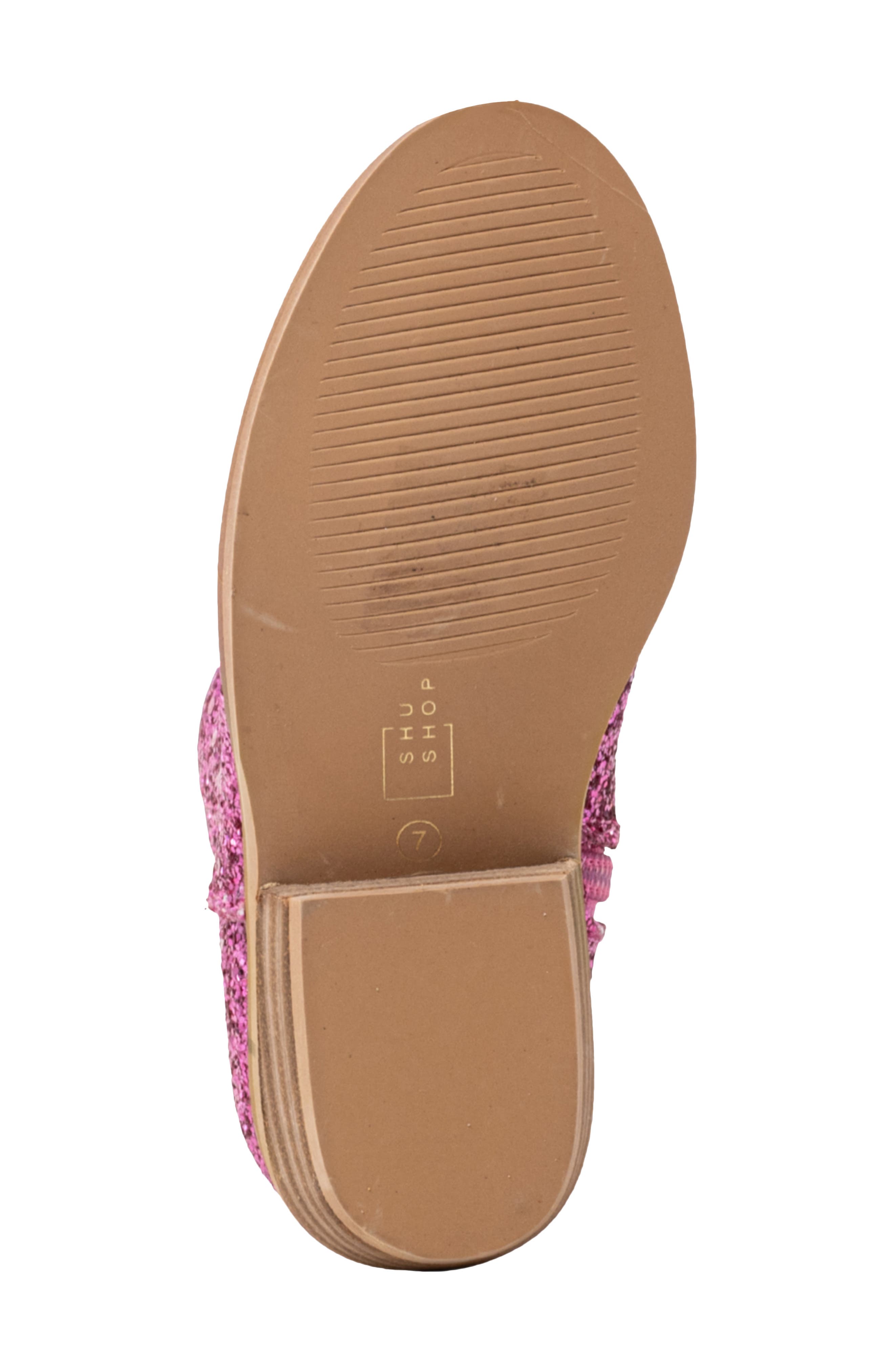 Kids' Glitter Bootie, Alternate, color, PINK GLITTER