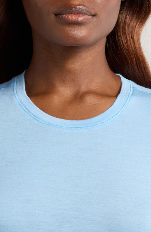 Smartwool Merino Wool Blend Short Sleeve T-shirt In Serene Blue