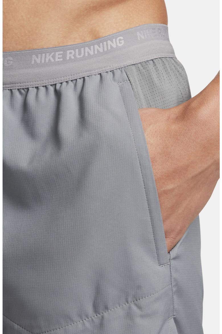 Dri-FIT Stride 2-in-1 Running Shorts, Alternate, color, GREY/ BLACK