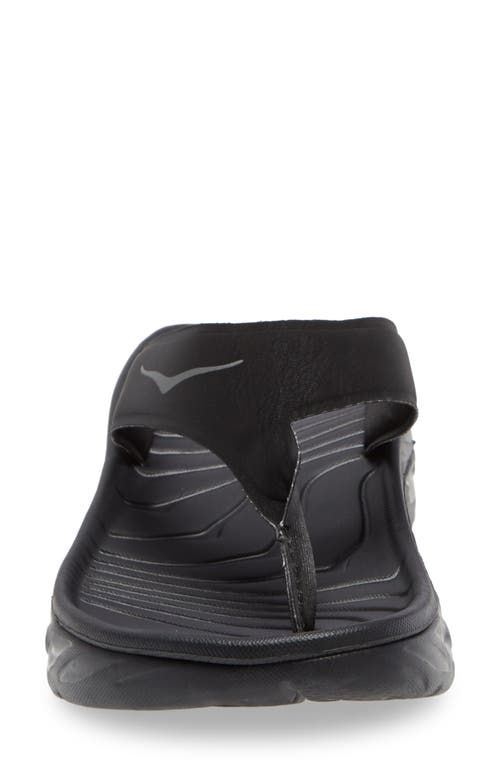 Hoka Gender Inclusive Ora Recovery Flip Flop In Black