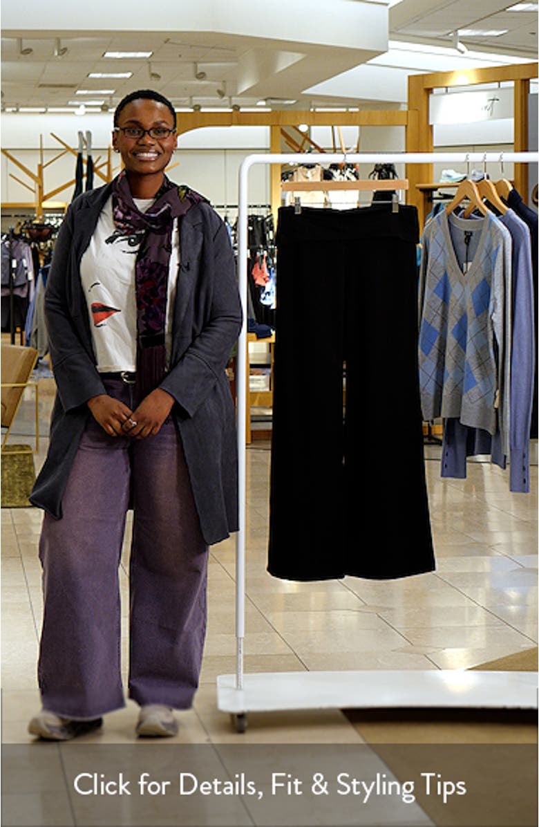 Wide Leg Foldover Pants, sales video thumbnail