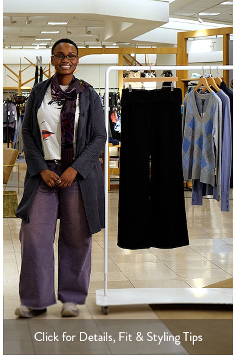 Wide Leg Foldover Pants video